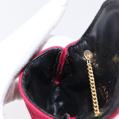 Chanel Vintage Chain Pocket Clutch Cotton, PINK, COTTON, Clutche & pouche