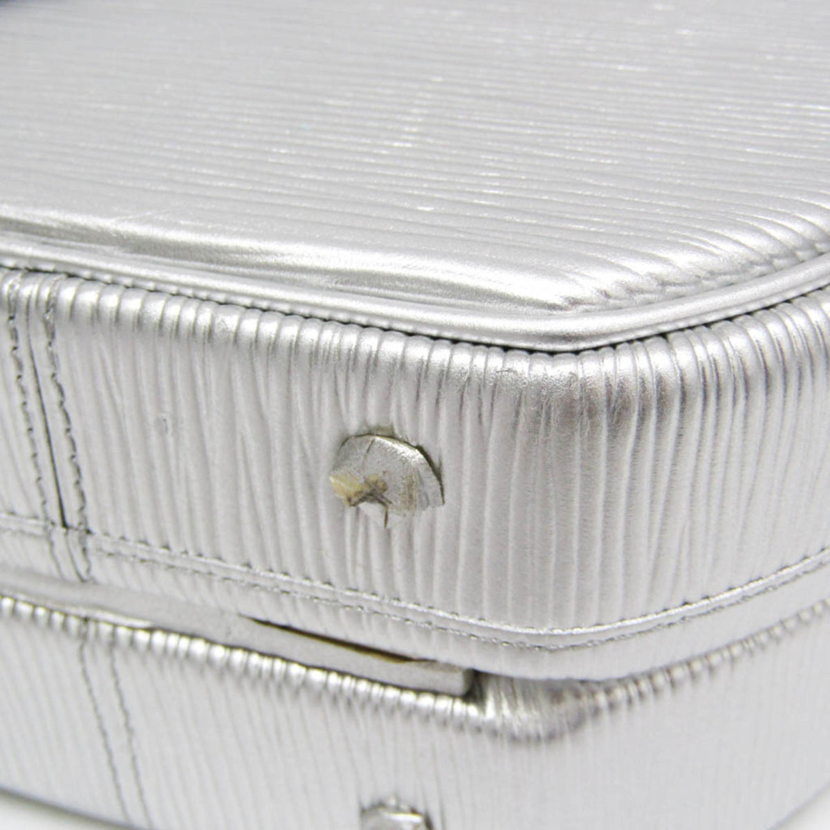 Louis Vuitton Petite Boite Chapeau Epi Leather, Silver, Leather, Handbag