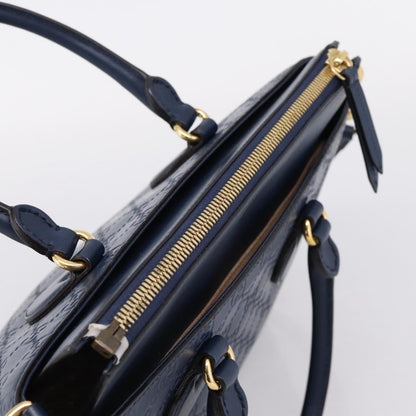 Gucci Linea A Convertible Guccissima Leather, Navy, Leather, Tote Bag