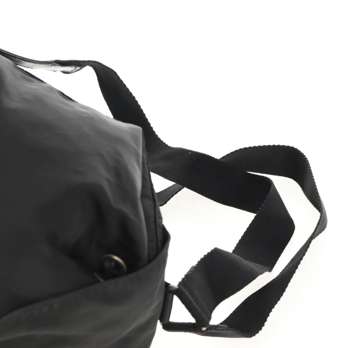 Prada Front Pocket Tessuto, Black, Nylon, Backpack