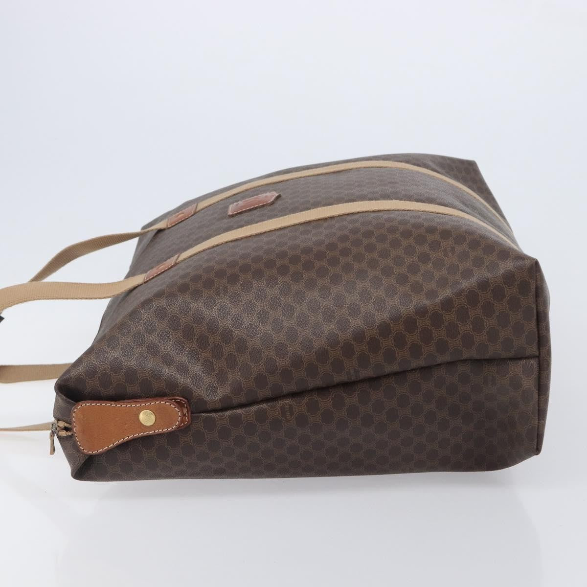 Celine Macadam Canvas and Leather, Brown, Canvas, Tote Bag