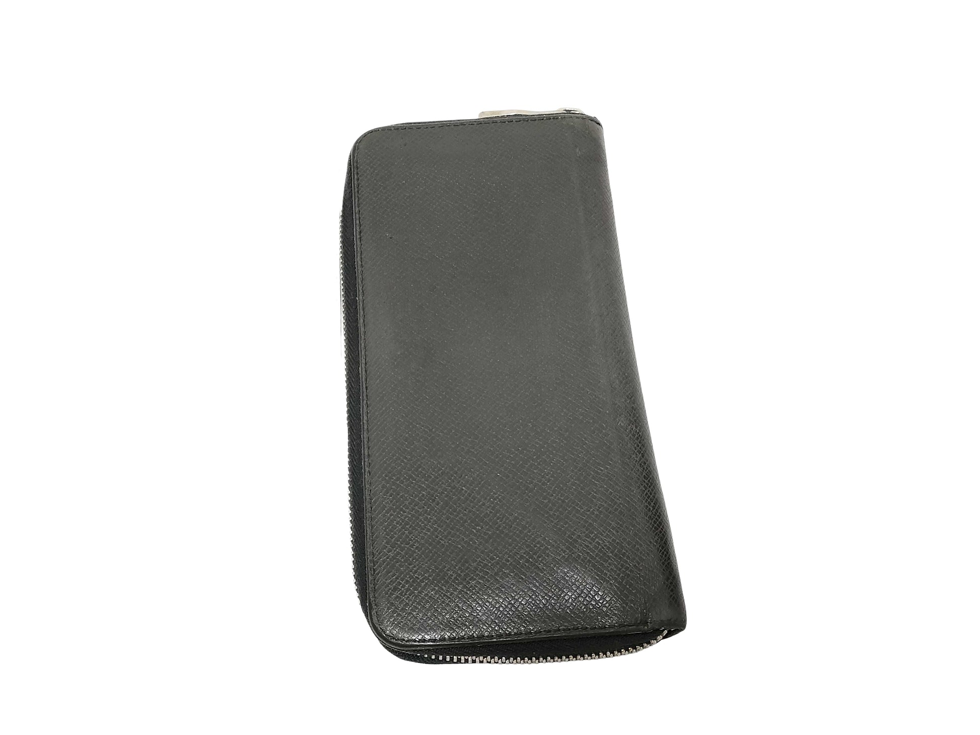 Louis Vuitton Zippy Organizer Taiga Leather, Black, Leather, Wallet