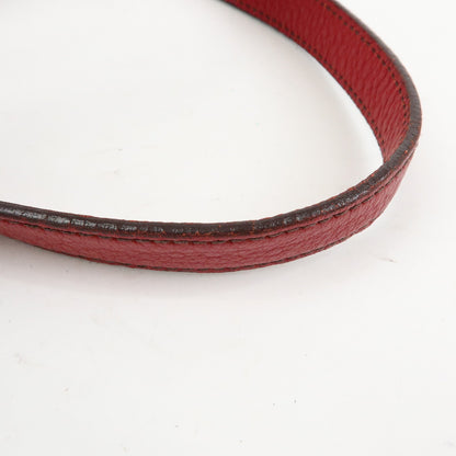 Prada Shoulder Leather, Red, Leather, Shoulder Bag
