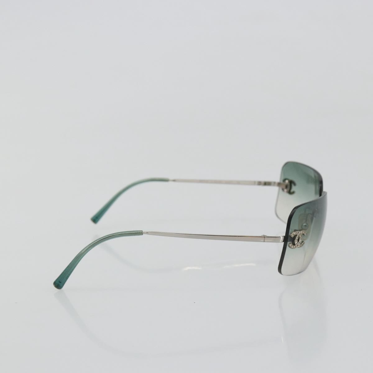 Chanel Logo CC Metal, Green, Metal, Sunglasses