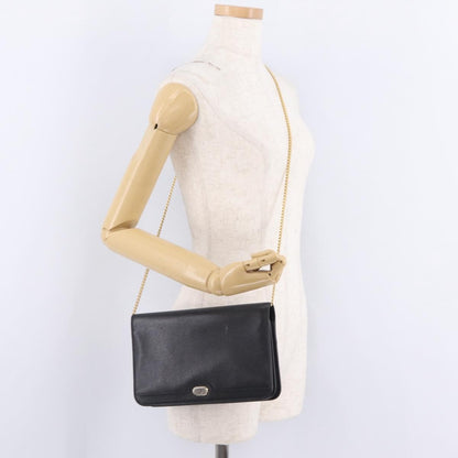Christian Dior Vintage Honeycomb Canvas, Black, Leather, Shoulder Bag