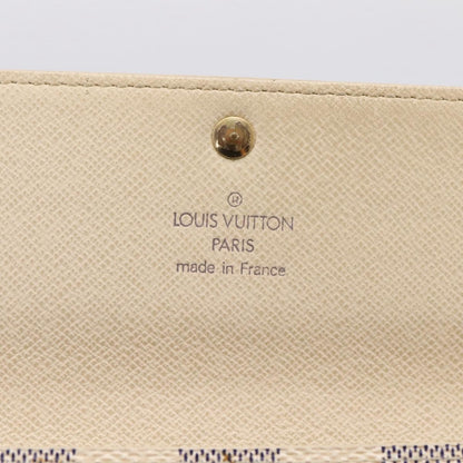 Louis Vuitton Sarah Damier, White, Canvas, Wallet