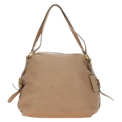 Prada Tote Leather, Beige, Leather, Tote Bag