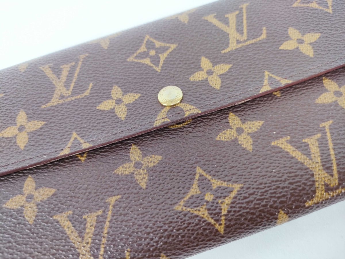 Louis Vuitton Sarah Monogram Canvas, Brown, Canvas, Clutch