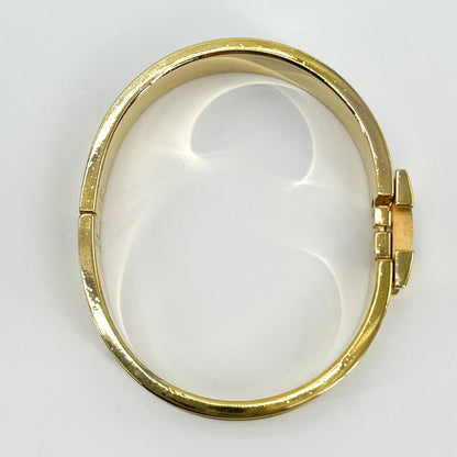 Hermes Clic H Fusion Enamel, Gold, Metal, Bracelet