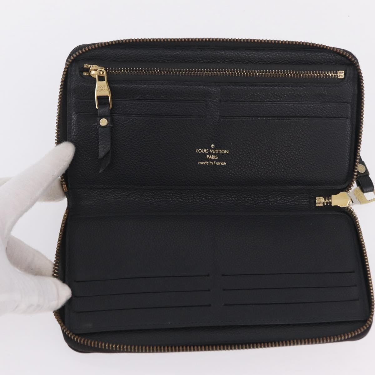 Louis Vuitton Portefeuille zippy Monogramme Empreinte monogramme empreinte, Black, Leather, Wallet