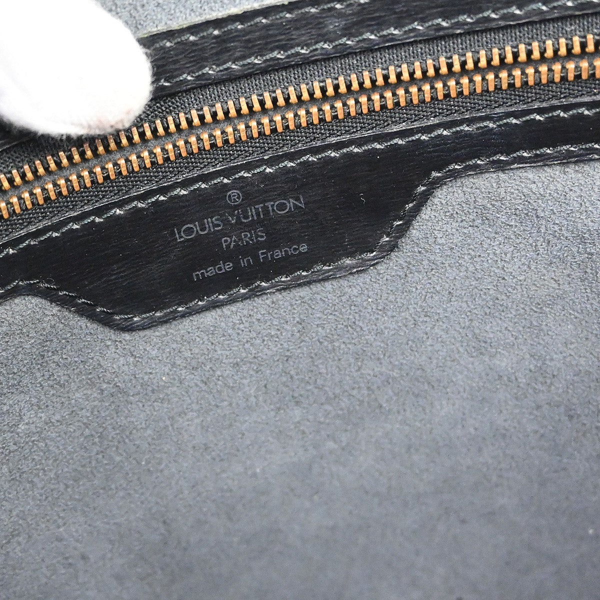 Louis Vuitton Saint Jacques Epi Leather, Black, Leather, Handbag