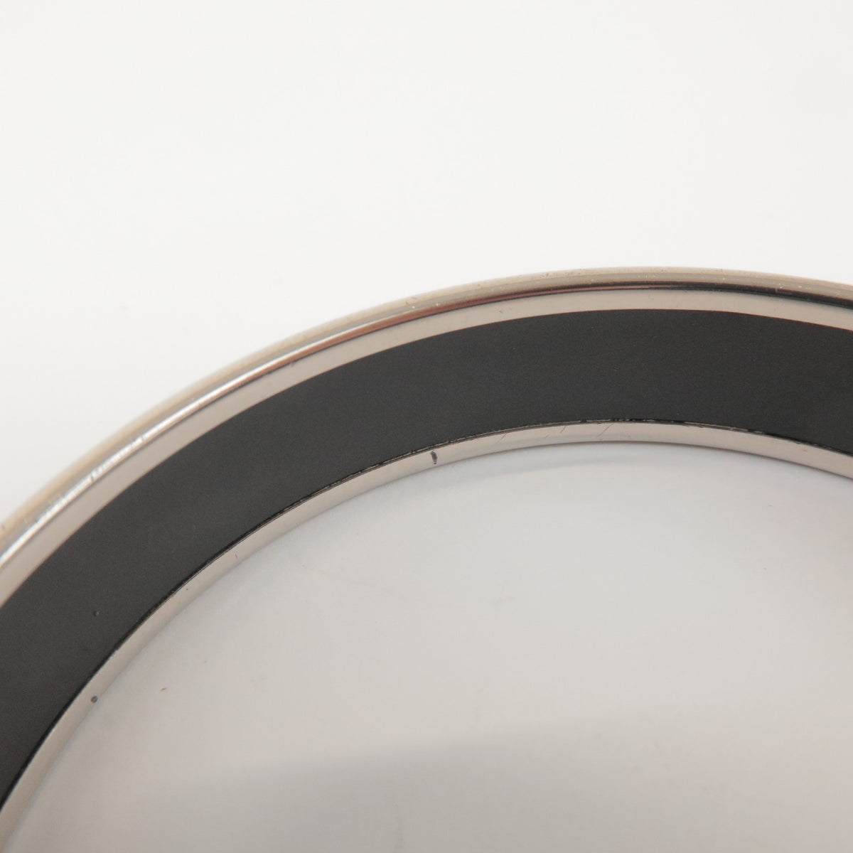 Hermes Caleche Bangle Enamel, Silver, Silver Plated, Bracelet