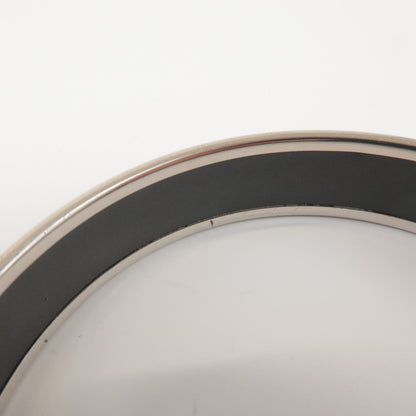 Hermes Caleche Bangle Enamel, Silver, Silver Plated, Bracelet