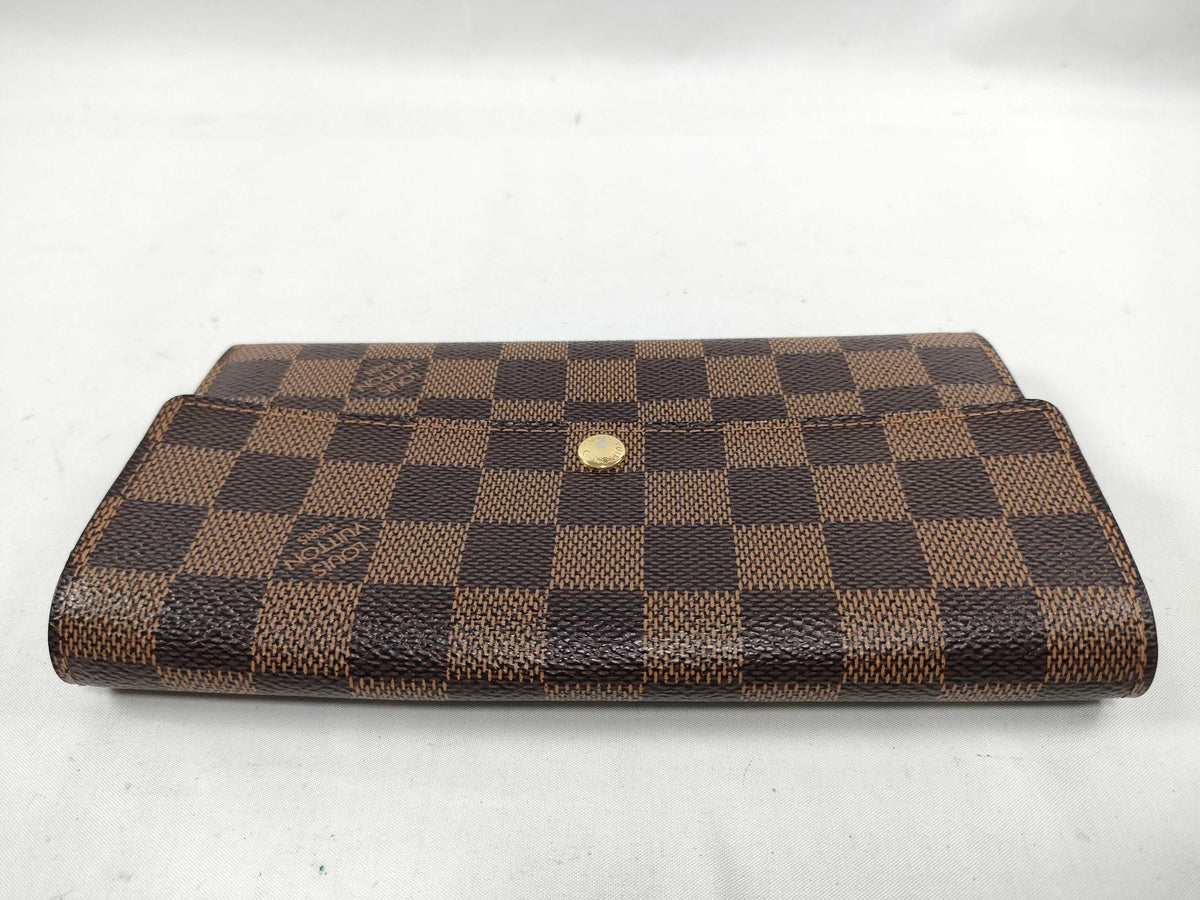 Louis Vuitton Sarah Wallet NM Damier, Brown, Canvas, Wallet