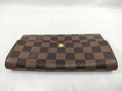 Louis Vuitton Sarah Wallet NM Damier, Brown, Canvas, Wallet