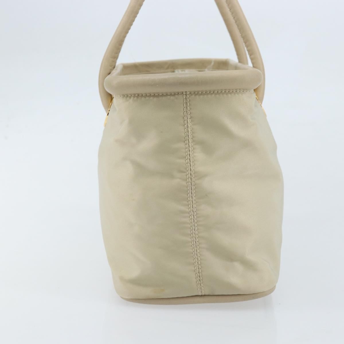 Celine Handbag Nylon, Beige, Nylon, Handbag