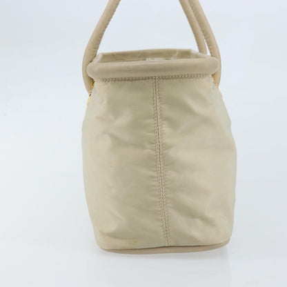 Celine Handbag Nylon, Beige, Nylon, Handbag