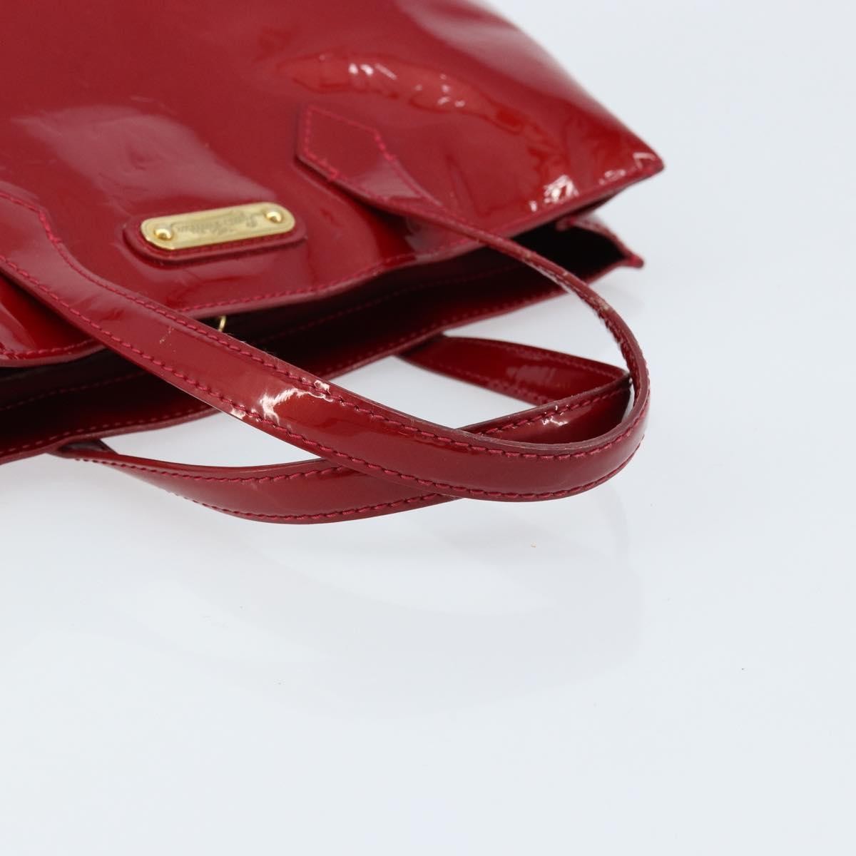 Louis Vuitton Wilshire Monogram Vernis, Red, Patent Leather, Handbag