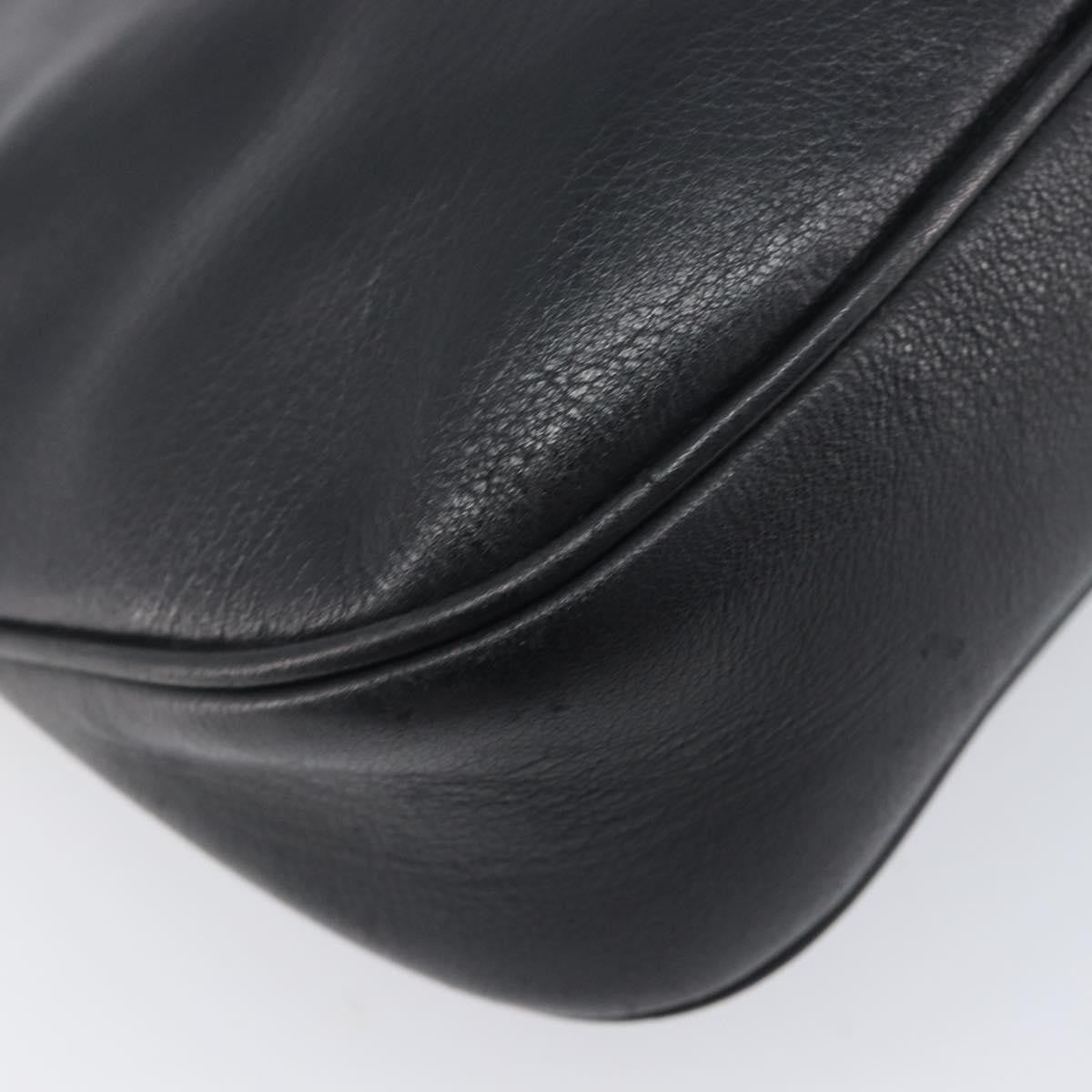Gucci Shoulder Leather, Black, Leather, Shoulder Bag