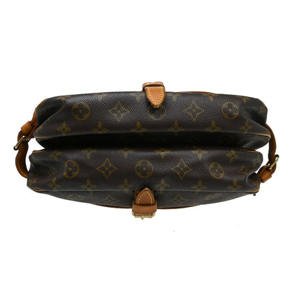 Louis Vuitton Saumur Monogram Canvas, Brown, Canvas, Shoulder Bag