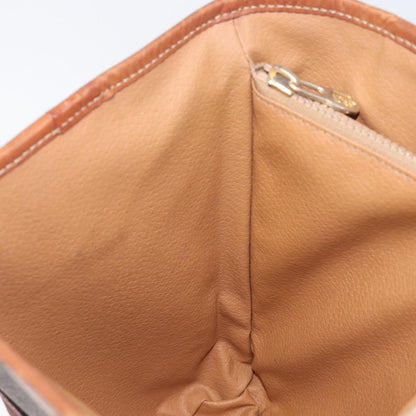 Celine Vintage Macadam Shopper Coated Canvas, Brown, Canvas, Tote Bag