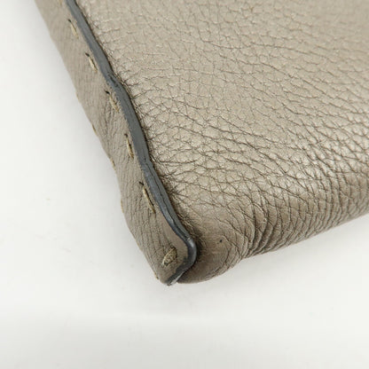Fendi Selleria Leather, Neutral, Leather, Crossbody Bag