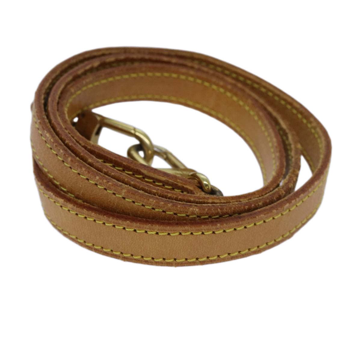 Louis Vuitton Short Strap Vachetta Leather, BEIGE, LEATHER, Straps