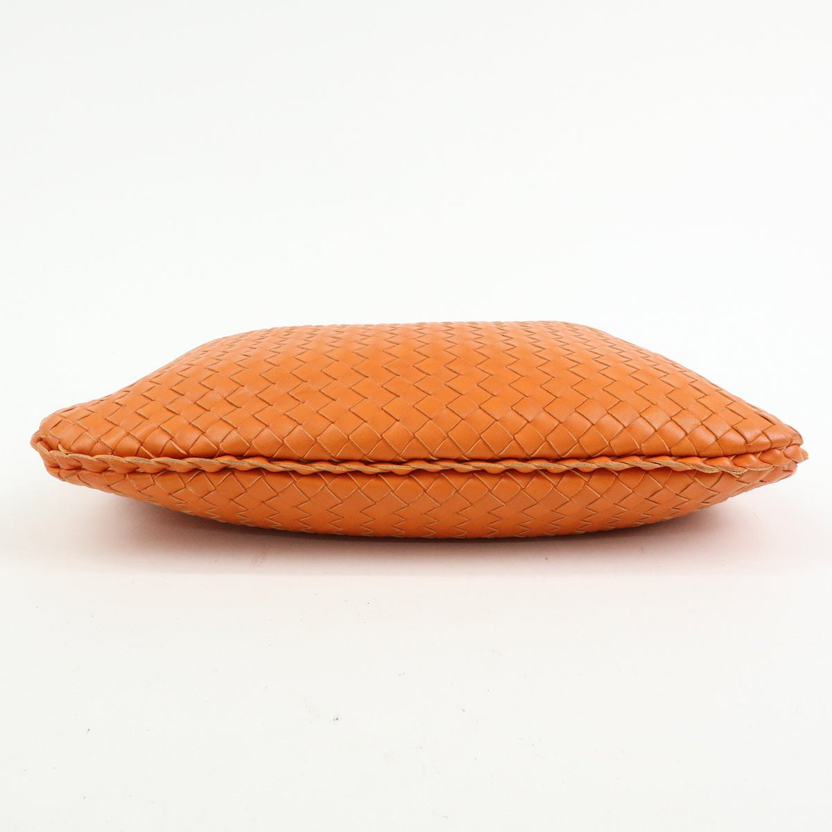 Bottega Veneta Veneta Hobo Intrecciato Nappa, Orange, Leather, Shoulder Bag