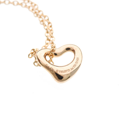 Tiffany & Co. Elsa Peretti Open Heart Pendant 18K Rose Gold, Gold, Pink Gold, Necklace