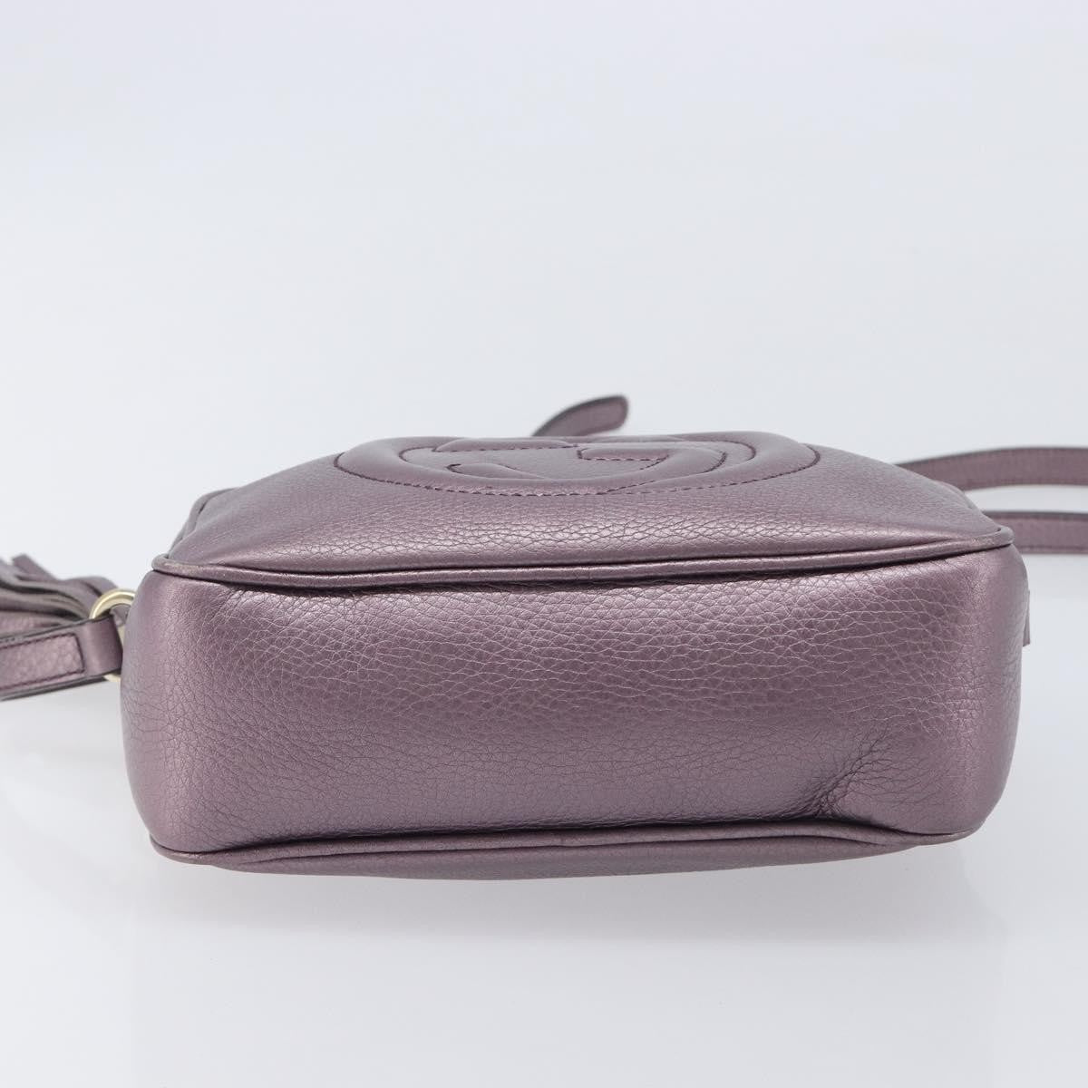Gucci Soho Disco Leather, Pink, Leather, Crossbody Bag