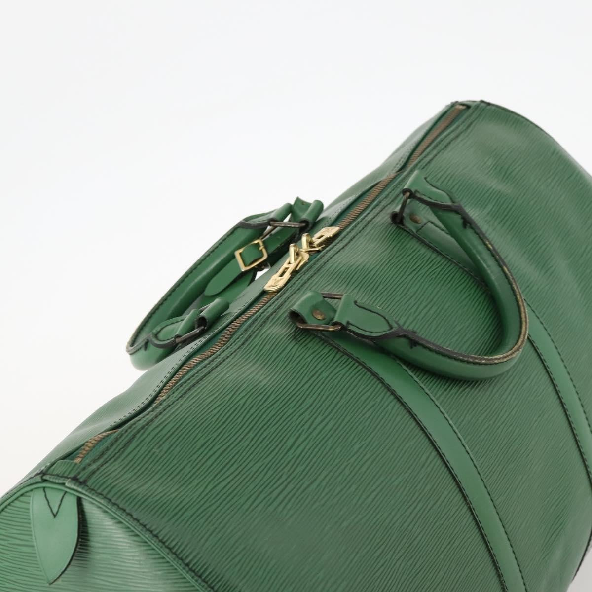 Louis Vuitton Keepall Epi Leather, Green, Leather, Travel Bag