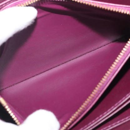Louis Vuitton Zippy Monogram Vernis, Purple, Patent Leather, Wallet