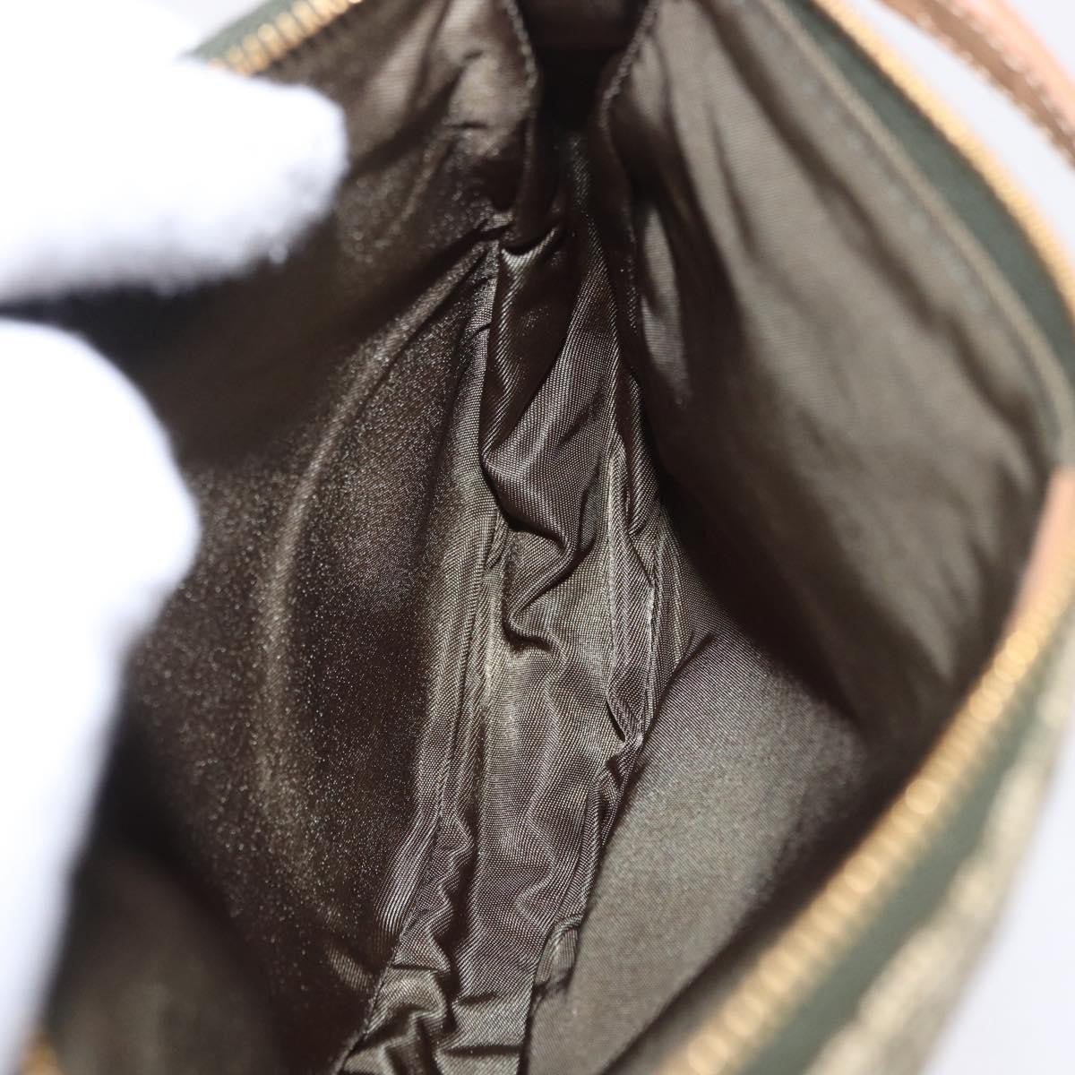 Christian Dior Saddle Canvas, Khaki, Canvas, Handbag