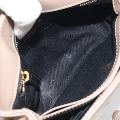 Saint Laurent Loulou Puffer Quilted Leather, Beige, Leather, Shoulder Bag