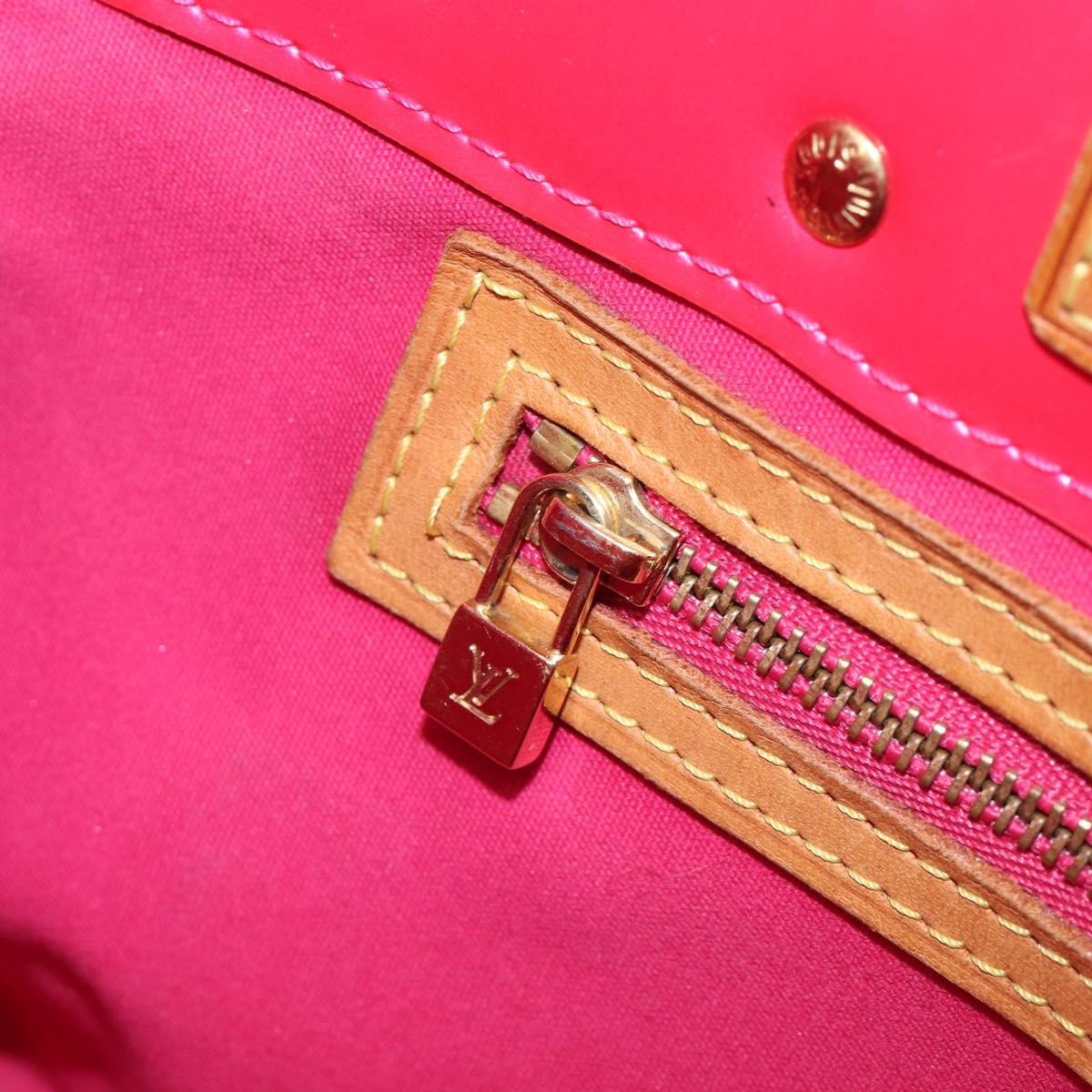Louis Vuitton Reade Monogram Vernis, Pink, Patent Leather, Handbag