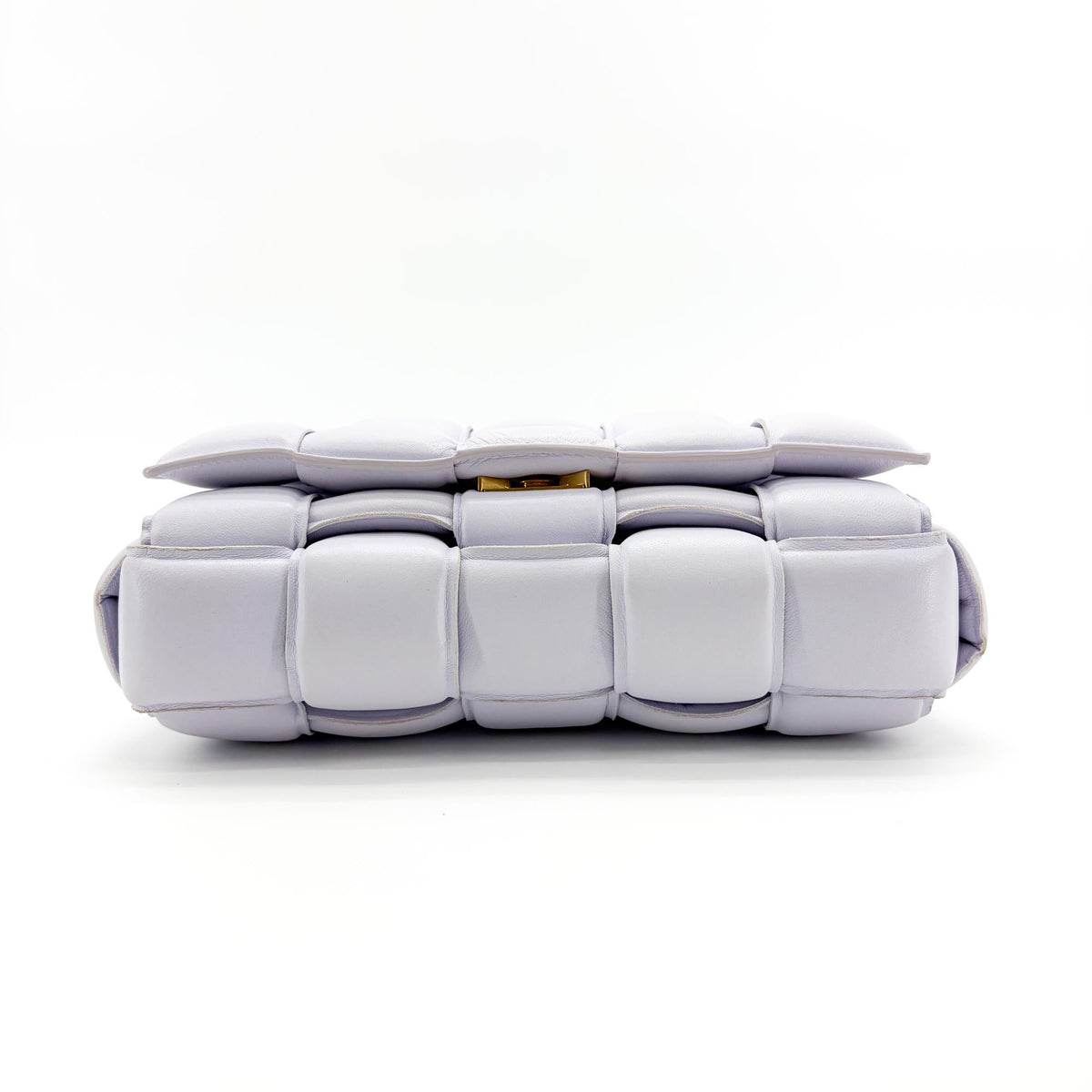Bottega Veneta Cassette Padded Maxi Intrecciato Leather, Purple, Leather, Crossbody Bag