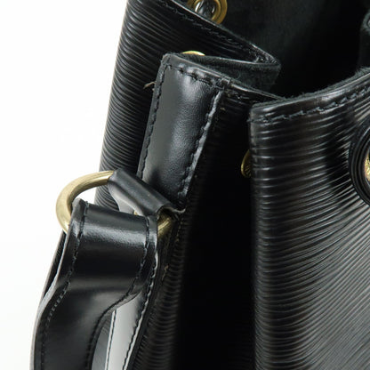 Louis Vuitton Noe Epi Leather, Black, Leather, Shoulder Bag