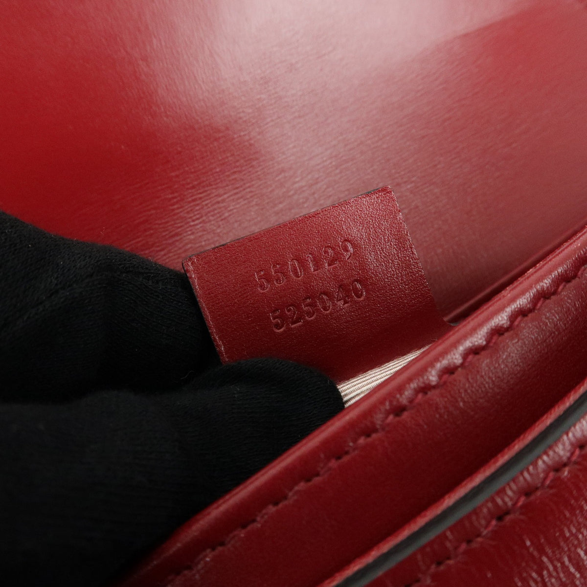 Gucci Arli Leather, Red, Leather, Shoulder Bag