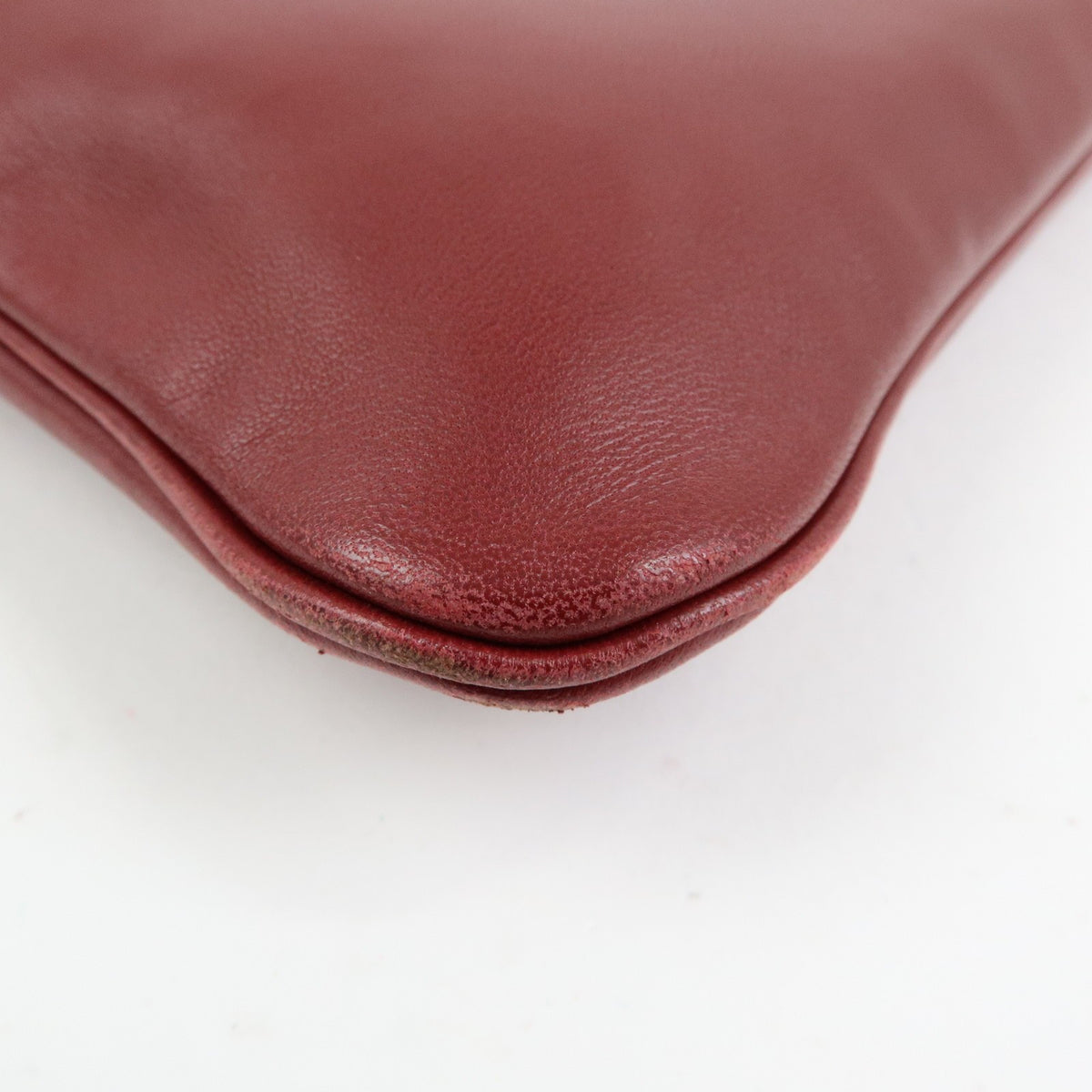 Hermes Aline Milo Lambskin and Swift, Burgundy, Leather, Handbag