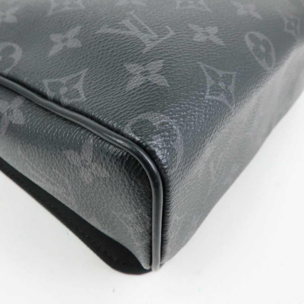 Louis Vuitton District Messenger Monogram Eclipse Canvas, Gray, Canvas, Handbag