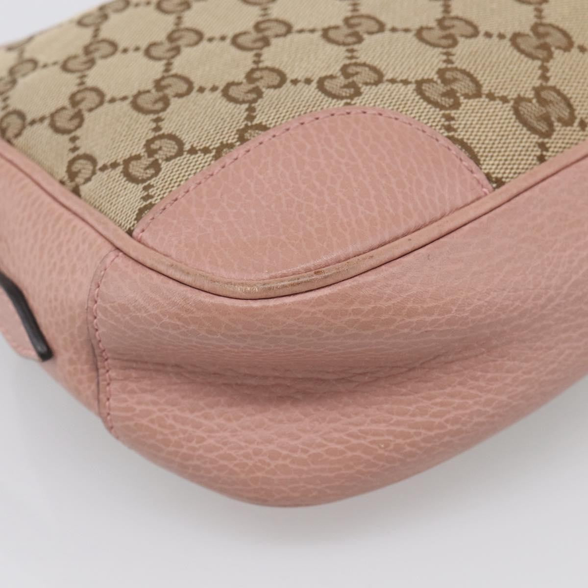 Gucci Bree Disco GG Canvas with Leather, Beige, Canvas, Crossbody Bag