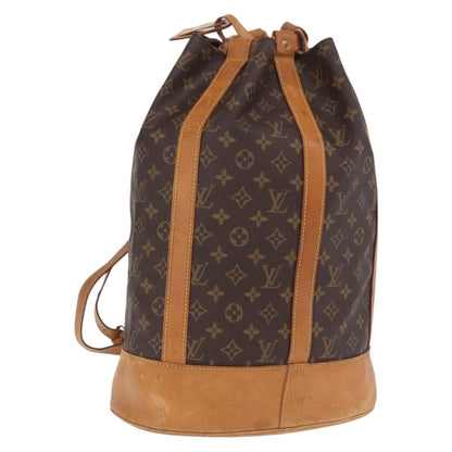 Louis Vuitton Randonnee Monogram Canvas, Brown, Canvas, Backpack