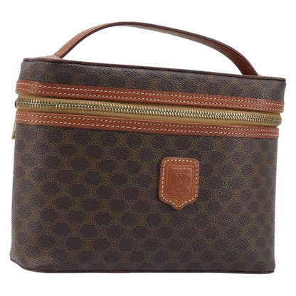 Celine Macadam Vanity Canvas, Brown, Canvas, Clutch