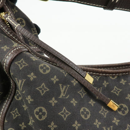 Louis Vuitton Manon Mini Lin, Brown, Canvas, Handbag