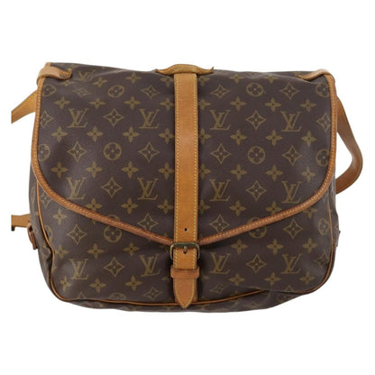 Louis Vuitton Saumur Monogram Canvas, Brown, Canvas, Shoulder Bag