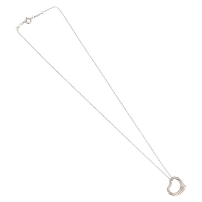 Tiffany & Co. Elsa Peretti Open Heart Pendant Sterling Silver, Silver, Sterling Silver, Necklace