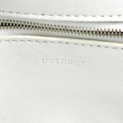 Balenciaga Downtown S Chain-Handle Leather, White, Leather, Shoulder Bag