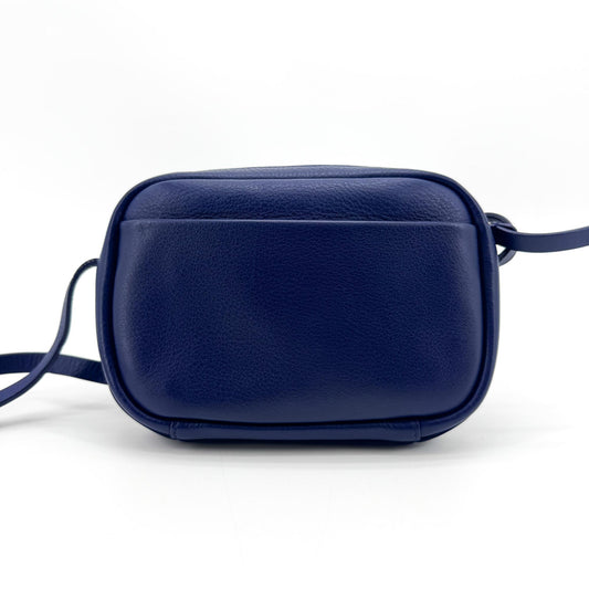 Balenciaga Everyday Camera Printed Leather, Blue, Leather, Handbag