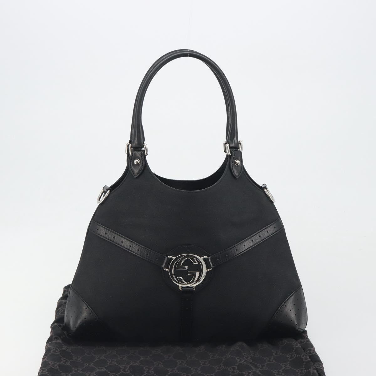 Gucci Reins Web Canvas, Black, Canvas, Shoulder Bag