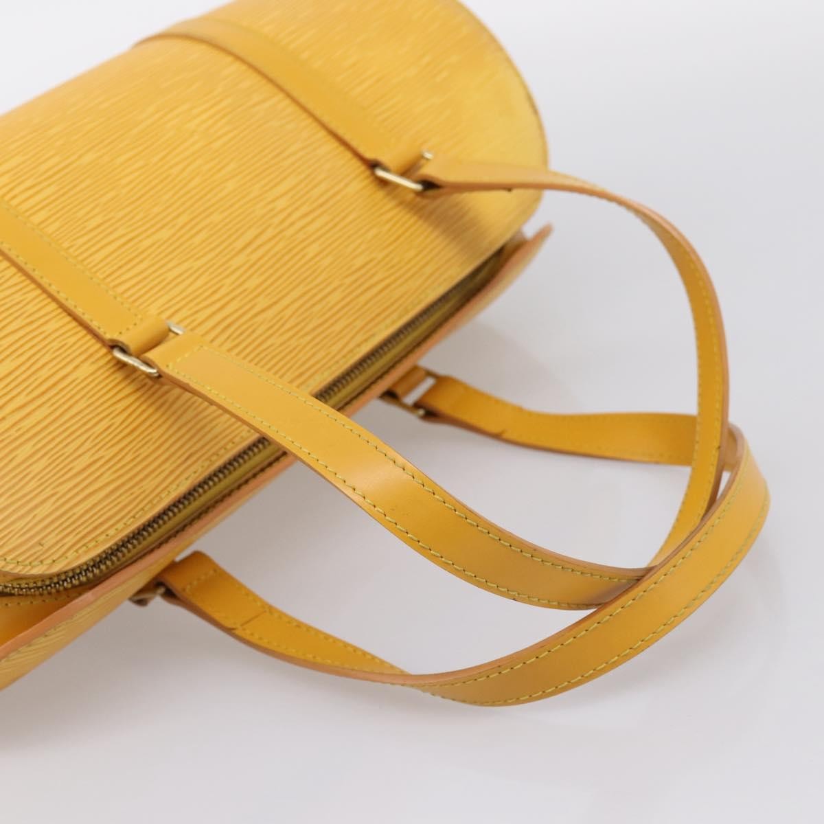 Louis Vuitton Soufflot Epi Leather, Yellow, Leather, Tote Bag
